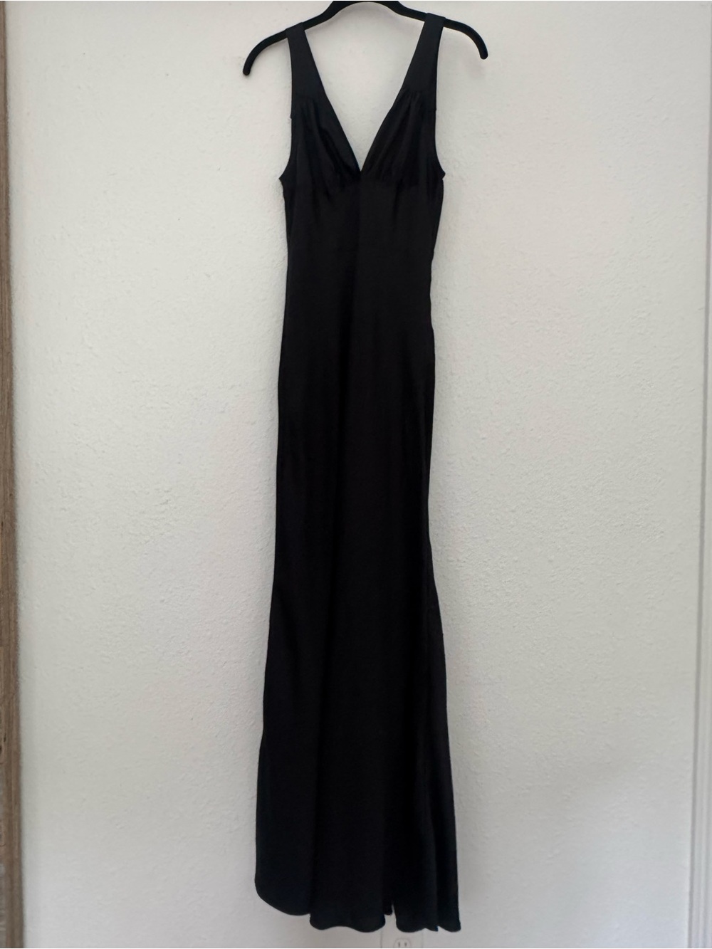 WeWoreWhat Ruched Cup Slip Maxi Dress in Black - Picture 4 of 9